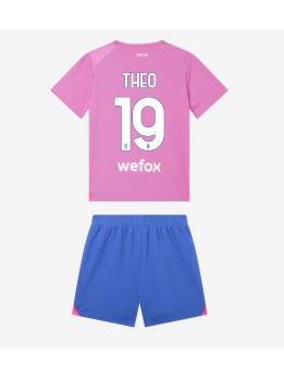 Otroški Nogometna dresi replika AC Milan Theo Hernandez #19 Tretji 2023-24 Kratek rokav (+ hlače)